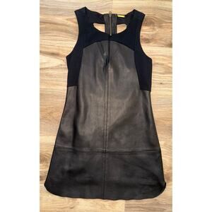 Rebecca Minkoff Lambskin Leather blend dress - size 4 - OC7